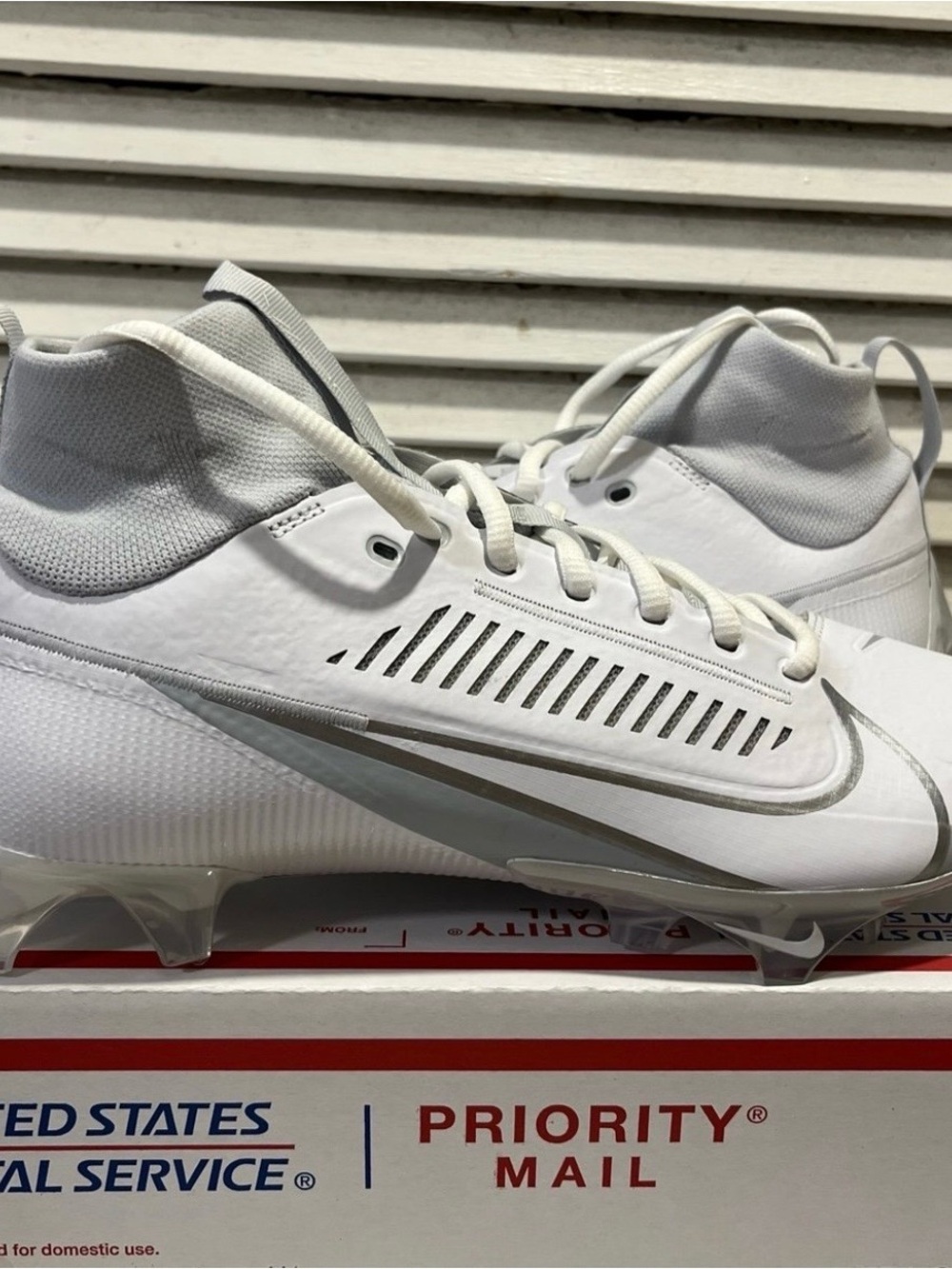 New Nike Vapor Edge Pro 360 2 Football Cleats White Men's Size 13.5 DA5456-100